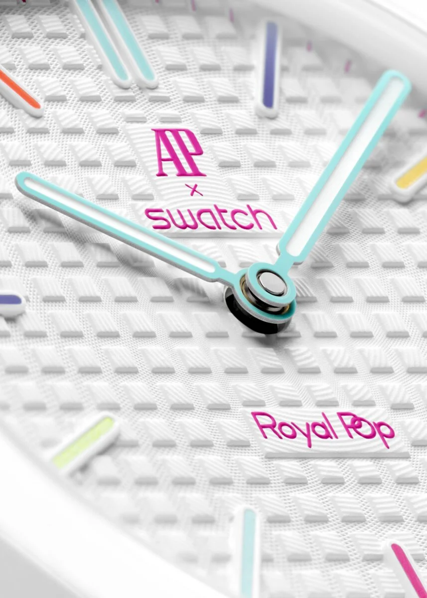 Tapisserie Zifferblatt der Royal Pop Huit Blanc
