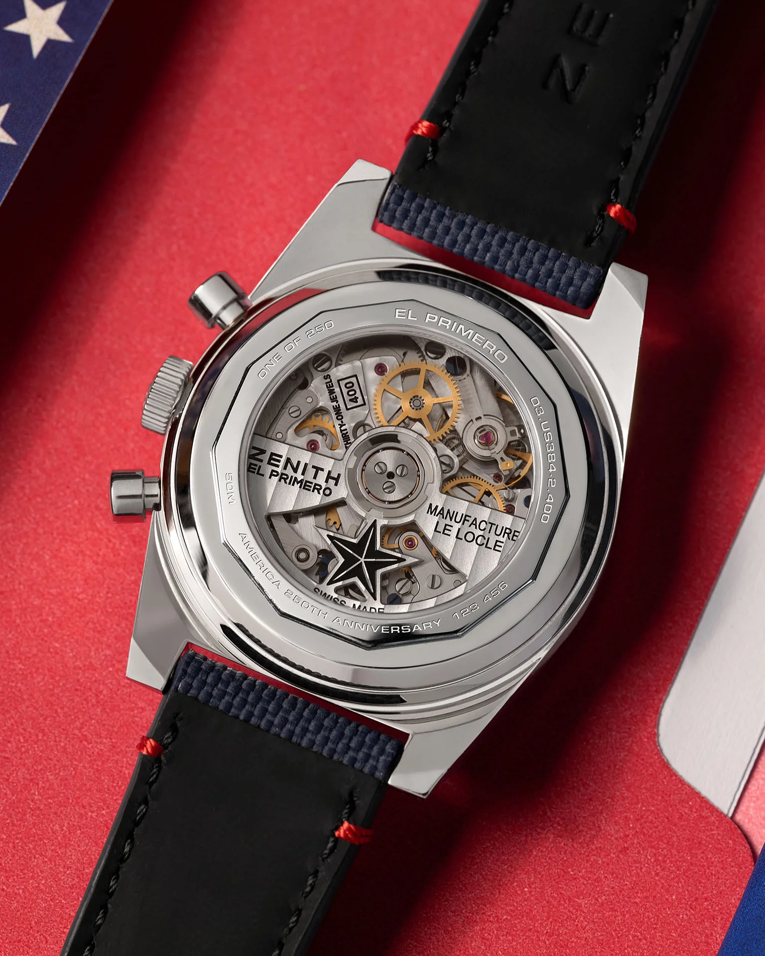 El Primero 400 durch den Saphirglasboden